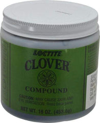 Loctite - 1 Lb Water Soluble Compound - Compound Grade Super Fine, 400 Grit, Black & Gray, Use on General Purpose - Eagle Tool & Supply