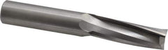 Onsrud - 3/4" Cutting Diam x 2-1/8" Length of Cut, 3 Flute, Upcut Spiral Router Bit - Uncoated, Right Hand Cut, Solid Carbide, 5" OAL x 3/4" Shank Diam, Three Edge, 10° Helix Angle - Eagle Tool & Supply