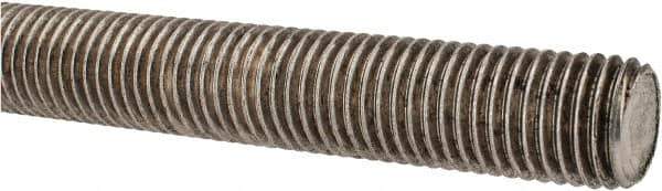 Made in USA - 7/8-9 UNC (Coarse), 3' Long, Stainless Steel Threaded Rod - Right Hand Thread - Eagle Tool & Supply