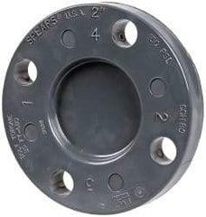 Value Collection - 2" Pipe, 5-15/16" OD, PVC Blind Pipe Flange - Schedule 80, Gray - Eagle Tool & Supply