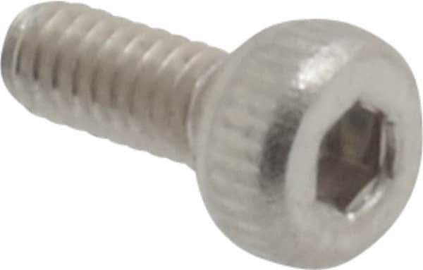 Value Collection - M2x0.40 Metric Coarse Hex Socket Drive, Socket Cap Screw - Grade 18-8 & Austenitic A2 Stainless Steel, Uncoated, Fully Threaded, 5mm Length Under Head - Eagle Tool & Supply