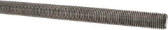 Made in USA - 7/16-20 UNF (Fine), 3' Long, Stainless Steel Threaded Rod - Right Hand Thread - Eagle Tool & Supply