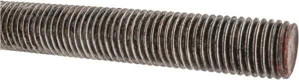 Value Collection - 7/8-9 UNC (Coarse), 3' Long, Alloy Steel Threaded Rod - Plain Finish, Right Hand Thread - Eagle Tool & Supply