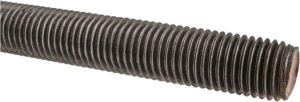 Value Collection - 1-8 UNC (Coarse), 3' Long, Alloy Steel Threaded Rod - Right Hand Thread - Eagle Tool & Supply