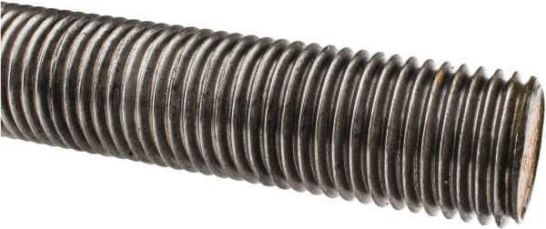 Value Collection - 1-1/2-6 UNC (Coarse), 3' Long, Alloy Steel Threaded Rod - Right Hand Thread - Eagle Tool & Supply