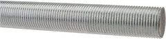 Made in USA - 3/4-16 UNF (Fine), 3' Long, Low Carbon Steel Threaded Rod - Zinc-Plated Finish, Right Hand Thread - Eagle Tool & Supply