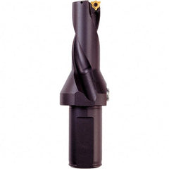 Iscar - 2.32" Max Drill Depth, 2.25xD, 1-1/32" Diam, Indexable Insert Drill - 1-1/4" Shank Diam, Whistle Notch Shank - Eagle Tool & Supply
