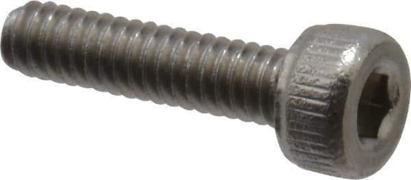 Value Collection - M2x0.40 Metric Coarse Hex Socket Drive, Socket Cap Screw - Grade 18-8 & Austenitic A2 Stainless Steel, Uncoated, Fully Threaded, 8mm Length Under Head - Eagle Tool & Supply