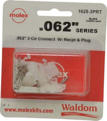 Molex - 3 Circuit, 3 AWG, 0.062 Inch Pin Diameter, Modular Receptacle Plug Connector Package - RoHS Compliant - Eagle Tool & Supply