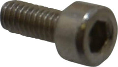 Value Collection - M2.5x0.45 Metric Coarse Hex Socket Drive, Socket Cap Screw - Grade 18-8 & Austenitic A2 Stainless Steel, Uncoated, Fully Threaded, 6mm Length Under Head - Eagle Tool & Supply