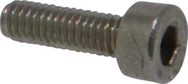 Value Collection - M2.5x0.45 Metric Coarse Hex Socket Drive, Socket Cap Screw - Grade 18-8 & Austenitic A2 Stainless Steel, Uncoated, Fully Threaded, 8mm Length Under Head - Eagle Tool & Supply