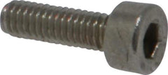 Value Collection - M2.5x0.45 Metric Coarse Hex Socket Drive, Socket Cap Screw - Grade 18-8 & Austenitic A2 Stainless Steel, Uncoated, Fully Threaded, 8mm Length Under Head - Eagle Tool & Supply