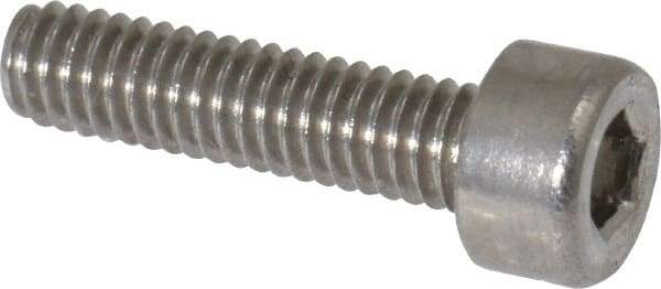 Value Collection - M2.5x0.45 Metric Coarse Hex Socket Drive, Socket Cap Screw - Grade 18-8 & Austenitic A2 Stainless Steel, Uncoated, Fully Threaded, 10mm Length Under Head - Eagle Tool & Supply