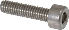 Value Collection - M2.5x0.45 Metric Coarse Hex Socket Drive, Socket Cap Screw - Grade 18-8 & Austenitic A2 Stainless Steel, Uncoated, Fully Threaded, 10mm Length Under Head - Eagle Tool & Supply