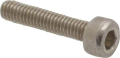 Value Collection - M2.5x0.45 Metric Coarse Hex Socket Drive, Socket Cap Screw - Grade 18-8 & Austenitic A2 Stainless Steel, Uncoated, Fully Threaded, 12mm Length Under Head - Eagle Tool & Supply