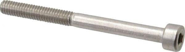 Value Collection - M4x0.70 Metric Coarse Hex Socket Drive, Socket Cap Screw - Grade 18-8 & Austenitic A2 Stainless Steel, Uncoated, Partially Threaded, 45mm Length Under Head - Eagle Tool & Supply