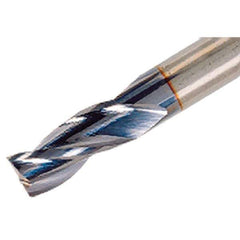 Iscar - 8mm, 20mm LOC, 8mm Shank Diam, 63mm OAL, 3 Flute, Solid Carbide Square End Mill - Single End, TiAlN Finish, Spiral Flute, 38° Helix, Right Hand Cut, Right Hand Flute - Eagle Tool & Supply