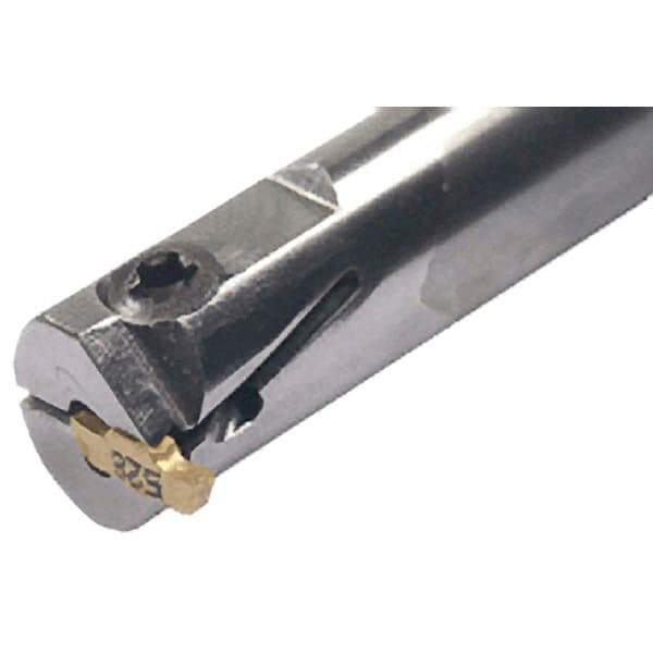 Iscar - GEHIM, Internal, Right Hand, 0.098" Max Depth of Cut, 0.031 to 0.075" Groove Width, Indexable Grooving Tool Holder - GEPI Insert Compatibility, 3/8" Shank Width, 5" OAL, Through Coolant - Eagle Tool & Supply
