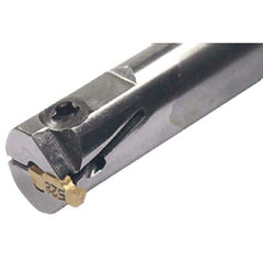 Iscar - GEHIM, Internal, Right Hand, 0.098" Max Depth of Cut, 0.031 to 0.075" Groove Width, Indexable Grooving Tool Holder - GEPI Insert Compatibility, 3/8" Shank Width, 5" OAL, Through Coolant - Eagle Tool & Supply