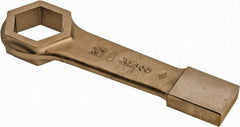 Ampco - 2-3/16" 6 Point Striking Box Wrench - Single End, 11-1/2" OAL, Aluminum Bronze - Eagle Tool & Supply