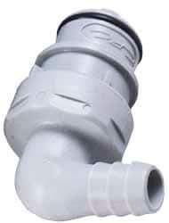 CPC Colder Products - Polypropylene Push-to-Connect Tube Male Connector - 60 Max psi, 3/4" Inside Diam, Gray - Eagle Tool & Supply