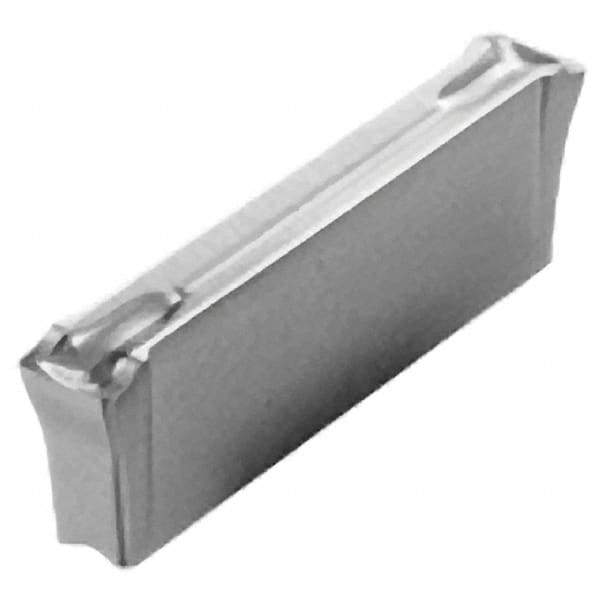 Iscar - HGN3003 UT IC328 Grade, 0.118" Cutting Width, Carbide Cutoff Insert - Neutral Lead Angle, 0.012" Cnr Rad, TiN/TiCN Coated, Double End - Eagle Tool & Supply
