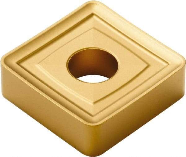 Seco - SNMM856 RR9 Grade TP40 Carbide Turning Insert - TiC/TiCN/TiN Finish, 90° Square, 1" Inscr Circle, 5/16" Thick, 3/32" Corner Radius - Eagle Tool & Supply