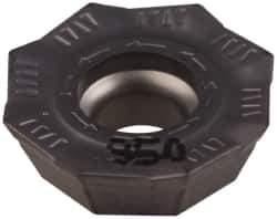 Iscar - OEMT060405 76 Grade IC950 Carbide Milling Insert - TiAlN Finish, 0.1866" Thick, 0.5618" Inscribed Circle, 0.5mm Corner Radius - Eagle Tool & Supply