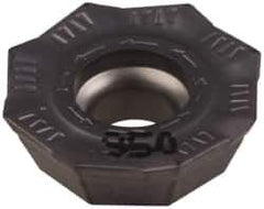 Iscar - OEMT060405 76 Grade IC950 Carbide Milling Insert - TiAlN Finish, 0.1866" Thick, 0.5618" Inscribed Circle, 0.5mm Corner Radius - Eagle Tool & Supply