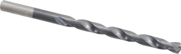 Chicago-Latrobe - 15/64" 135° Cobalt Jobber Drill - TiAlN Finish, Right Hand Cut, Spiral Flute, Straight Shank, 3-7/8" OAL, Split Point - Eagle Tool & Supply