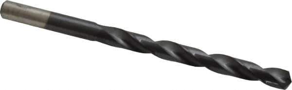 Chicago-Latrobe - 9/32" 135° Cobalt Jobber Drill - TiAlN Finish, Right Hand Cut, Spiral Flute, Straight Shank, 4-1/4" OAL, Split Point - Eagle Tool & Supply