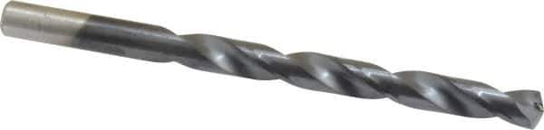 Chicago-Latrobe - 21/64" 135° Cobalt Jobber Drill - TiAlN Finish, Right Hand Cut, Spiral Flute, Straight Shank, 4-5/8" OAL, Split Point - Eagle Tool & Supply
