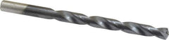 Chicago-Latrobe - 21/64" 135° Cobalt Jobber Drill - TiAlN Finish, Right Hand Cut, Spiral Flute, Straight Shank, 4-5/8" OAL, Split Point - Eagle Tool & Supply