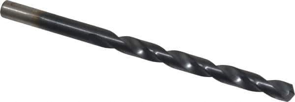 Chicago-Latrobe - Letter F 135° Cobalt Jobber Drill - TiAlN Finish, Right Hand Cut, Spiral Flute, Straight Shank, 4-1/8" OAL, Split Point - Eagle Tool & Supply