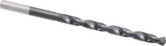 Chicago-Latrobe - #6 135° Cobalt Jobber Drill - TiAlN Finish, Right Hand Cut, Spiral Flute, Straight Shank, 3-3/4" OAL, Split Point - Eagle Tool & Supply