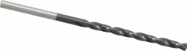 Chicago-Latrobe - #42 135° Cobalt Jobber Drill - TiAlN Finish, Right Hand Cut, Spiral Flute, Straight Shank, 2-1/4" OAL, Split Point - Eagle Tool & Supply
