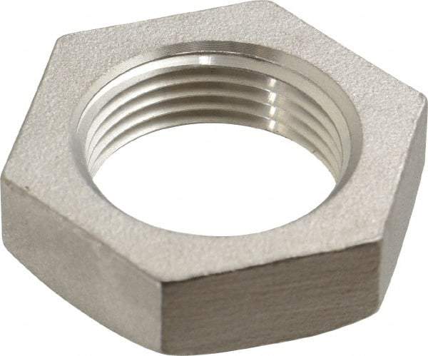 Merit Brass - 3/4" Grade 316 Stainless Steel Pipe Locknut - FNPSL End Connections, 150 psi - Eagle Tool & Supply