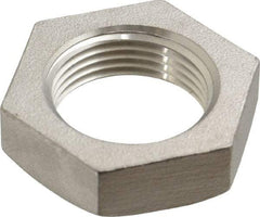 Merit Brass - 3/4" Grade 316 Stainless Steel Pipe Locknut - FNPSL End Connections, 150 psi - Eagle Tool & Supply