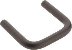 Amatom Electronic Hardware - 1-5/32" Long x 1" High, Round Handle - Black Anodized, Aluminum, 1" Center to Center - Eagle Tool & Supply
