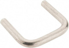 Amatom Electronic Hardware - 1-5/32" Long x 1" High, Round Handle - Clear Passivated, Stainless Steel, 1" Center to Center - Eagle Tool & Supply