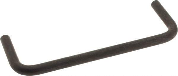 Amatom Electronic Hardware - 4-1/4" Long x 1-1/2" High, Round Handle - Black Oxide Finish, Stainless Steel, 4" Center to Center - Eagle Tool & Supply