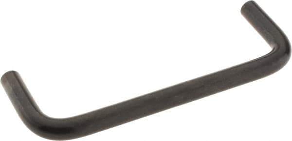Amatom Electronic Hardware - 4-1/4" Long x 1-1/2" High, Round Handle - Black Oxide Finish, Stainless Steel, 4" Center to Center - Eagle Tool & Supply