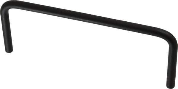 Amatom Electronic Hardware - 5-1/4" Long x 2" High, Round Handle - Black Anodized, Aluminum, 5" Center to Center - Eagle Tool & Supply