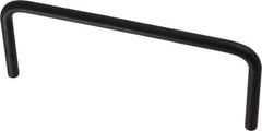 Amatom Electronic Hardware - 5-1/4" Long x 2" High, Round Handle - Black Anodized, Aluminum, 5" Center to Center - Eagle Tool & Supply