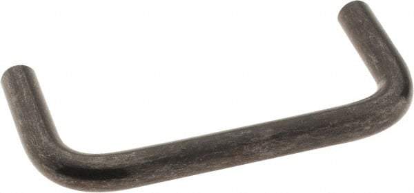 Amatom Electronic Hardware - 3-5/16" Long x 1-1/2" High, Round Handle - Black Oxide Finish, Stainless Steel, 3" Center to Center - Eagle Tool & Supply