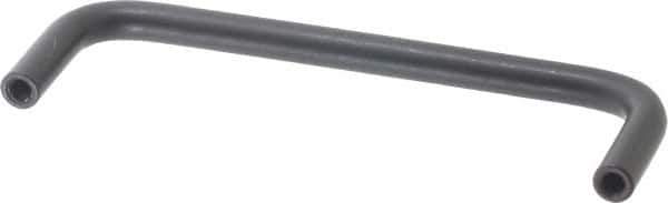 Amatom Electronic Hardware - 4-13/16" Long x 1-1/2" High, Round Handle - Black Anodized, Aluminum, 4-1/2" Center to Center - Eagle Tool & Supply