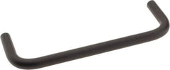 Amatom Electronic Hardware - 4-7/8" Long x 1-1/2" High, Round Handle - Black Anodized, Aluminum, 4-9/16" Center to Center - Eagle Tool & Supply