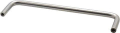 Amatom Electronic Hardware - 6-3/4" Long x 1-3/4" High, Round Handle - Clear Passivated, Stainless Steel, 6-7/16" Center to Center - Eagle Tool & Supply