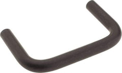 Amatom Electronic Hardware - 3-3/8" Long x 2" High, Round Handle - Black Anodized, Aluminum, 3" Center to Center - Eagle Tool & Supply
