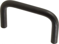 Amatom Electronic Hardware - 3-3/8" Long x 2" High, Round Handle - Black Oxide Finish, Stainless Steel, 3" Center to Center - Eagle Tool & Supply